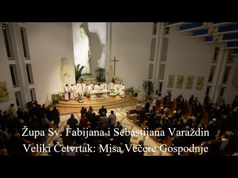 Veliki Četvrtak: Misa Večere Gospodnje iz crkve Dobrog Pastira Varaždin
