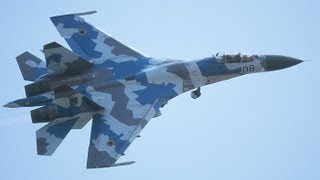 preview picture of video 'AIR SHOW RADOM 2013 - SU-27 - Jakość 1080p - 3D'