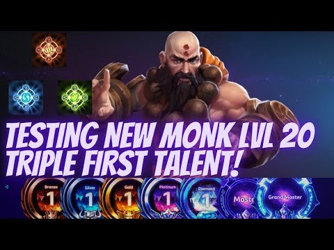 Kharazim Palm - TESTING NEW MONK LEVEL 20 TRIPLE FIST TALENT?!? - B2GM Season 6(Gold 3)
