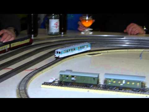 28. Stummi-Treff WN,  08 - BR 515 580-9 (Märklin 3429), Analoger Triebwagen auf Blechgleisen