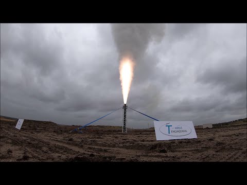 Solid rocket motor test