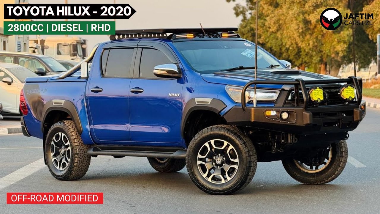 Toyota Hilux OFF-ROAD MODIFIED | HEAVY BULL BAR | AT | RHINO ROOF RACK | BOOT COVER video