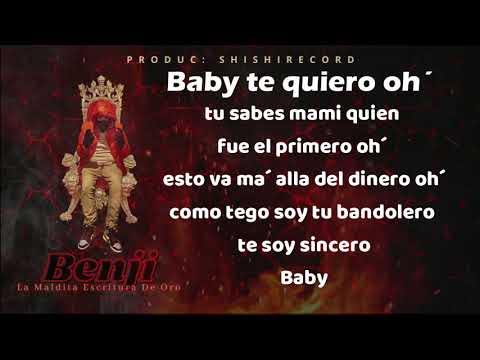 BENJI- SOLO AMIGOS (video Lyric oficial)