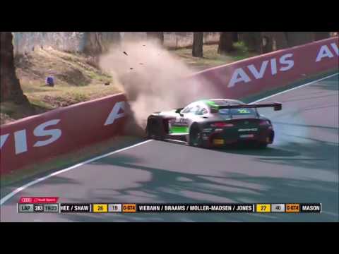 Shane Van Gisbergen HUGE CRASH! 2017 Bathurst 12 Hour