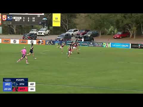 Rd 8 SANFL Snapshot - South's Jye Menzie soccers out of mid air