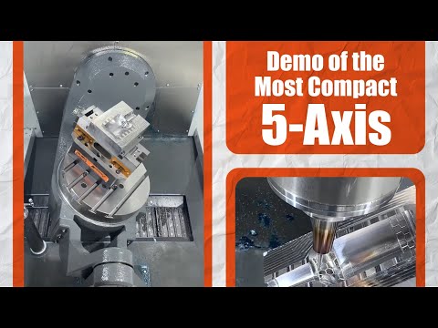 Demo of the Most Compact 5-Axis Universal Machining Center from Haas - UMC 500 #HaasCNC