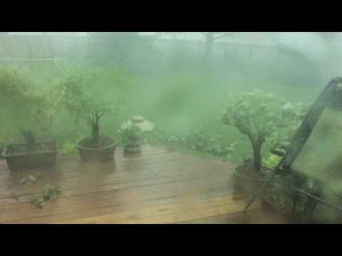 Just a bit windy and rainy here.