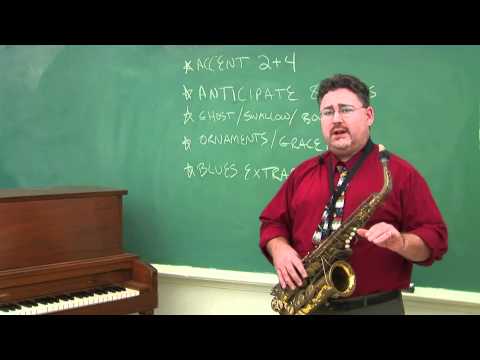 How to Embellish Melodies for the Saxophone