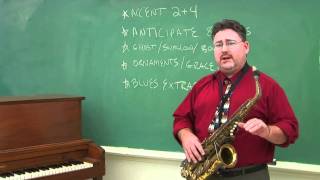 How to Embellish Melodies for the Saxophone
