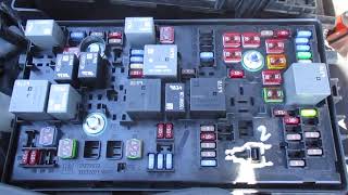 FUSE BOX Relay LOCATION Chevy Impala/Cruz 2012 2013 2014 2015 2016 2017 2018 2019 2020 Chevrolet