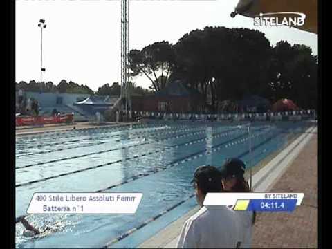 Serie 1 dei 400 Stile Libero  Assoluti Femmine Master - 12 MEMORIAL ANDREA BETTIOL