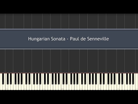 Hungarian Sonata - (Richard Clayderman) Paul de Senneville (Piano Tutorial)