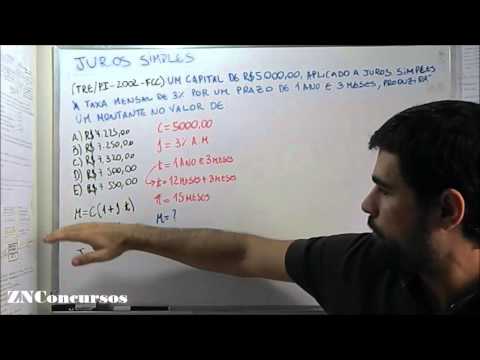 Juros Simples   TRE PI FCC