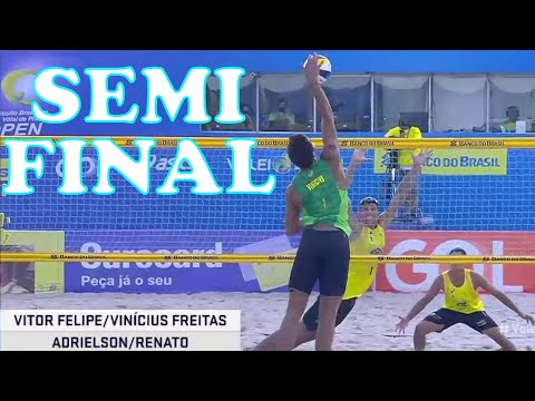 RENATO/ADRIELSON vs VINICIUS/VITOR F Circuito Brasileiro de Vôlei de Praia OPEN 7 Etapa SEMI FINAIS