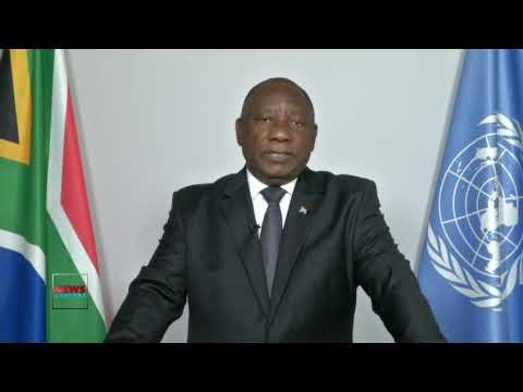 President Cyril Ramaphosa of South Africa Addresses United Nations General Debate 76th Session.