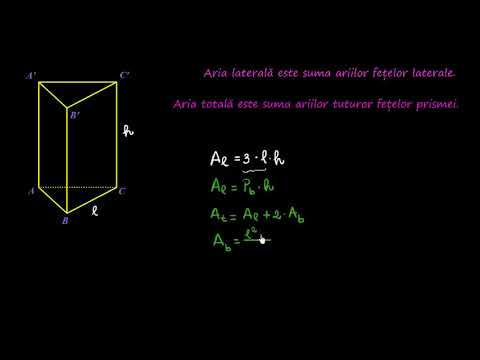 Regular triangular prism (formulas) | Lectii-Virtuale.ro