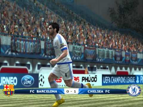 PES 2016 (PS2) Cesc Fabregas Amazing free kick goal!!! FC Barcelona vs FC Chelsea