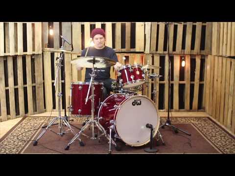 DW Jazz Series Ruby Glass Drum Set - 22,12,16 - SO#846277