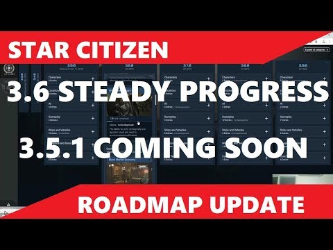 Star Citizen 3.6 Roadmap Update -  More Completed Features + 3.5.1