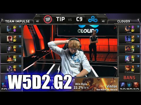 Team Impulse vs Cloud 9 | S5 NA LCS Summer 2015 Week 5 Day 2 | TIP vs C9 W5D2 G2 Round 1
