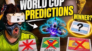 World Cup Prediction: FPV Drone vs. Football Flags!