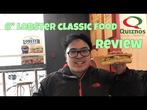 Primeira vez experimentando Quiznos Sub com amigos JdizzEats!!$ 7,99 6" Lobster Classic Food Review
