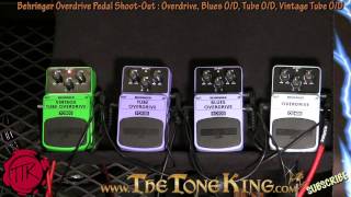Video thumbnail for Behringer Overdrive Pedal Shoot-Out : TO800 TO100 BO100 OD400 Vintage Tube Blues 30 Pedals Day #16 by The Tone King