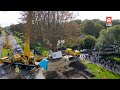 Enorme kastanjeboom verplaatst in Alphen aan den Rijn