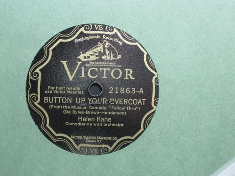 Button Up Your Overcoat - Helen Kane - Victor Records 21863-A