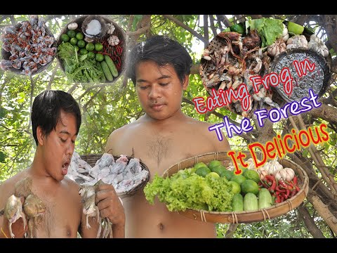 food amazing new - Eating Delicious In Jungle - The Man Cooking Frog In The Forest