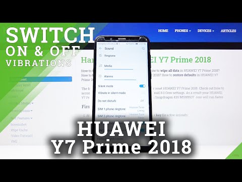How to Enter Vibration Settings in Huawei Y7 Prime 2018?
