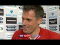 Jamie Carragher after his last Liverpool game