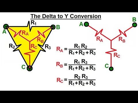 Electrical Engineering: Basic Laws (20 of 31) What is The Delta to Y Conversion?