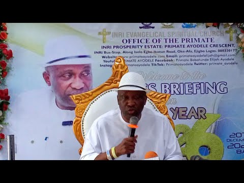 2026 Prophecy! Primate Ayodele Elijah Drops what awaits Nigerians and the world in 2026