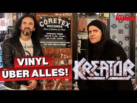 Kreator: Plattenplausch mit Mille Petrozza und Frédéric Leclercq - Besuch im Coretex Berlin