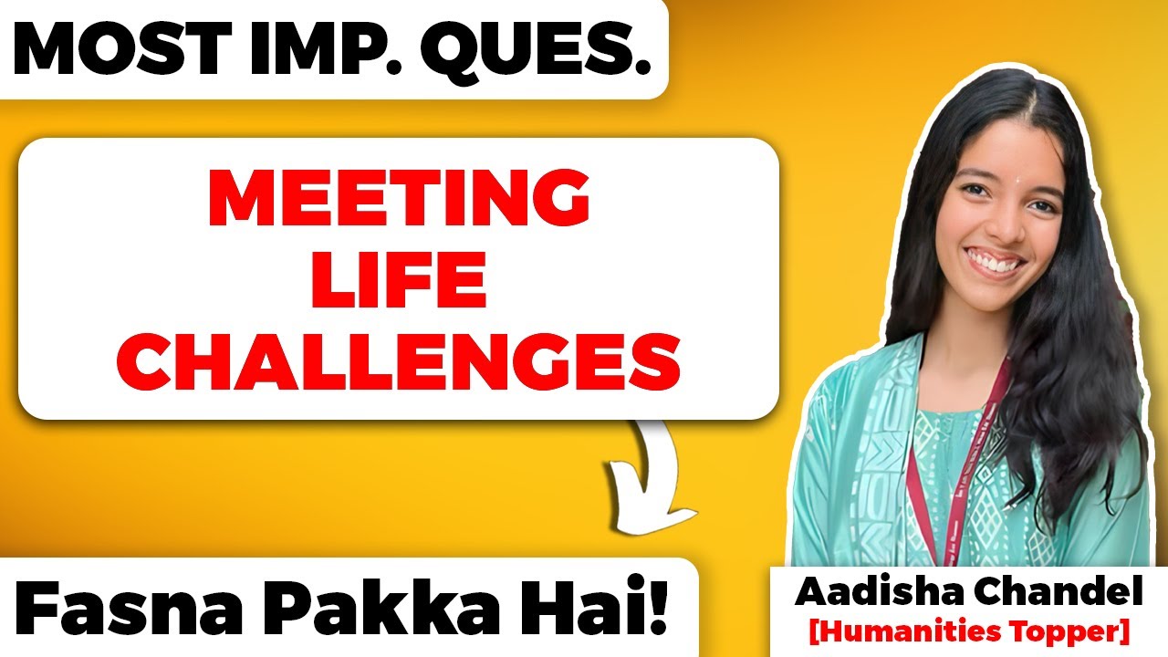 Meeting Life Challenges Class 12 Psychology Most Important Questions CBSE