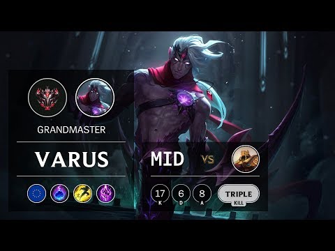 Varus Mid vs Azir - EUW Grandmaster Patch 10.2