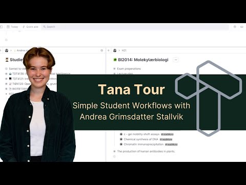 Tana Tour with Andrea Grimsdatter Stallvik: Simple Student Workflows