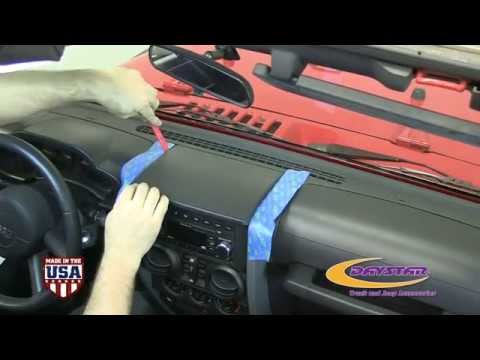 Daystar Products 2007-2010 Jeep Wrangler JK Upper Dash Panel Installation KJ71020