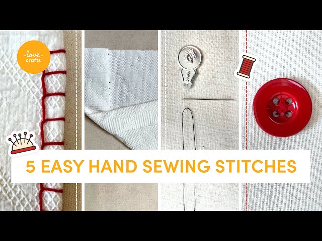 19 Essential Hand Sewing Stitches You Need to Know (A Beginner's Guide) -  MindyMakes