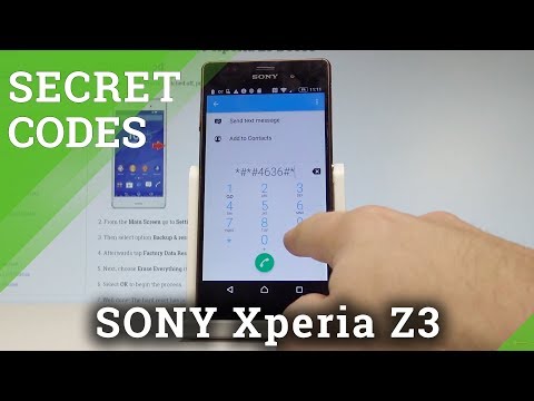 Secret Codes SONY Xperia Z3 - Tricks / Tips / Hidden Mode |HardReset.info