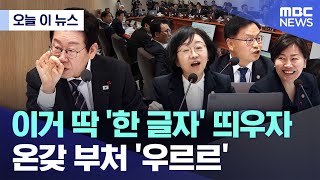 [오늘 이 뉴스] 이거 딱 '한 글자' 띄우자, 온갖 부처 '우르르' (2025.12.09/MBC뉴스)