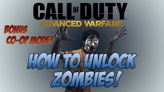 "How to Unlock Zombies Bonus Wave" COD: Advanced Warfare Zombies Gameplay + Zombies Mode Confirmed