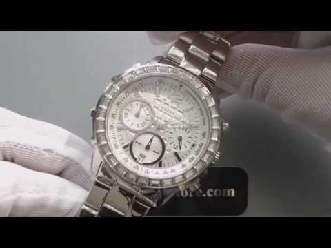 Women's Guess Crystal Glitz Chronograph Watch U0016L1
