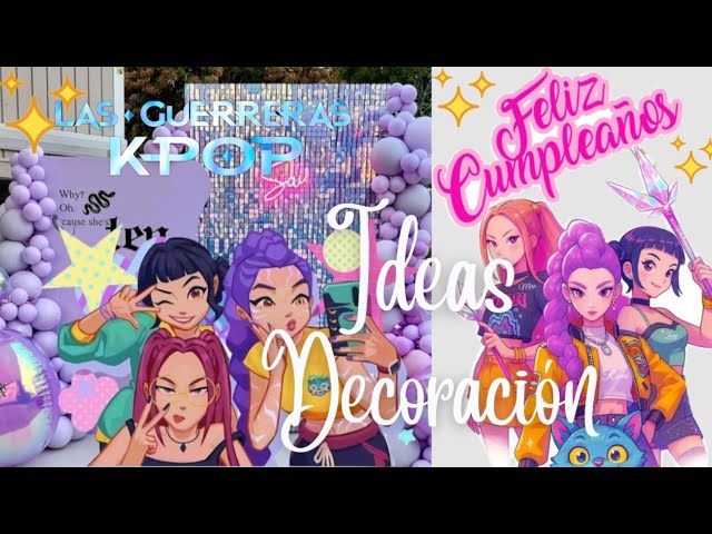 Vídeo relacionado con Decoración de Fiestas, Decoraciones Fiesta Cumpleaños, Kpop Decoración de Fiestas, Kpop Globos de Dibujos Animados, Banderines, Cake Topper, Regalo para Fans del Anime