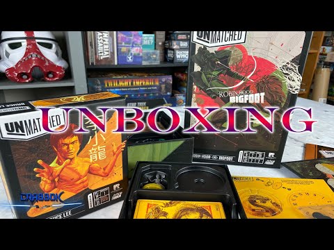 Unmatched: Bruce Lee, Bigfoot vs Robin Hood - Unboxings