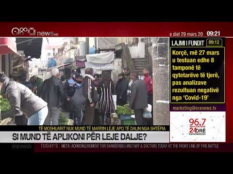 Edicioni informativ i orës 09:00 - 29 mars 2020