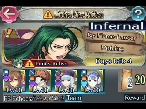 The battle with Limited unit : Vs. Petrine - Infernal (with F2P units 5 SI and Seals)