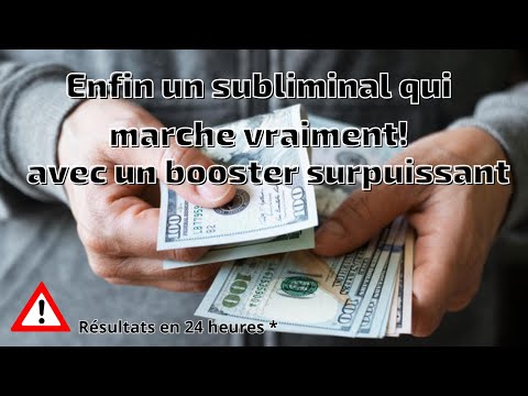 Attirer De L'argent En 24H !| 🎧 Nouveau Subliminal Puissant en Français 🇫🇷 | Subliminal En VF 🚀