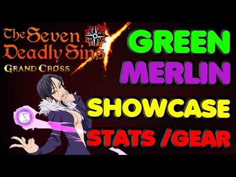 [Grand Cross] Green Merlin Grey Demon, PvP and Full Showcase with Gear / Stats